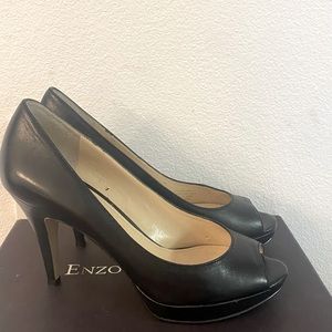 Enzo Angiolini leather shoes black 6.5M